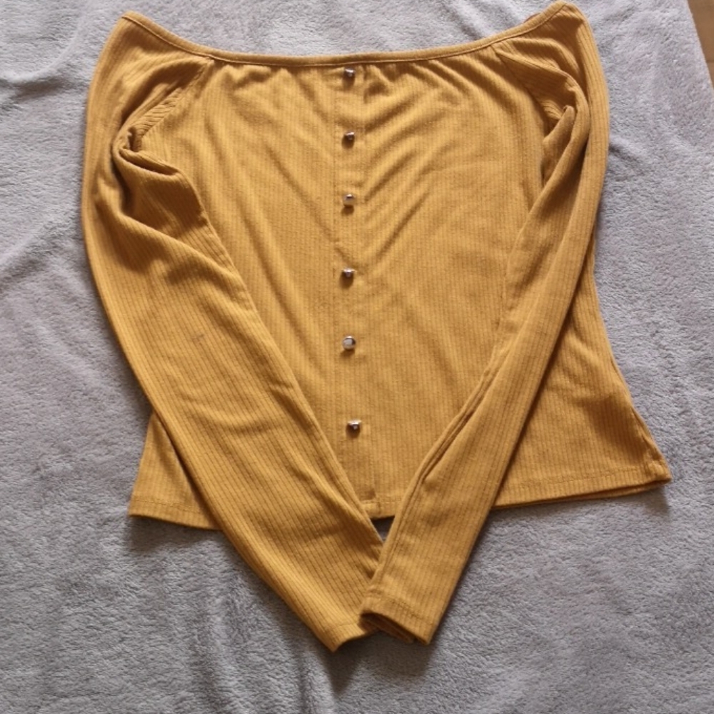Yellow long sleeve.